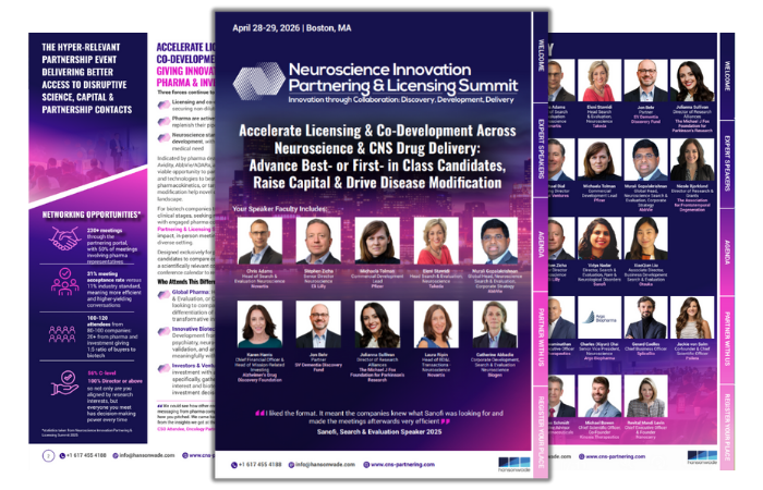 2nd Neuroscience Innovation Partnering & Licensing Brochure Image