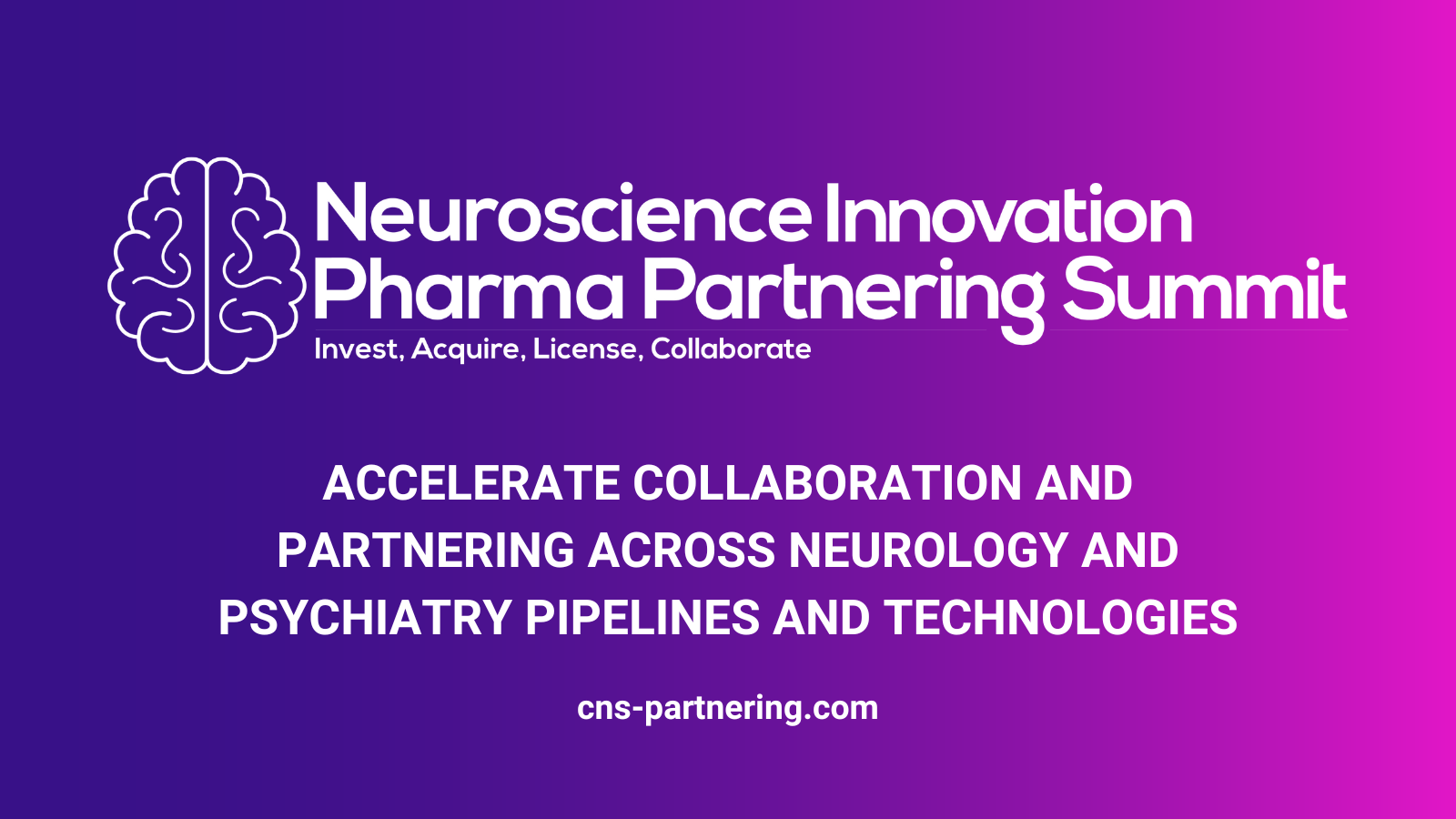 Neuroscience Innovation Pharma Partnering Summit